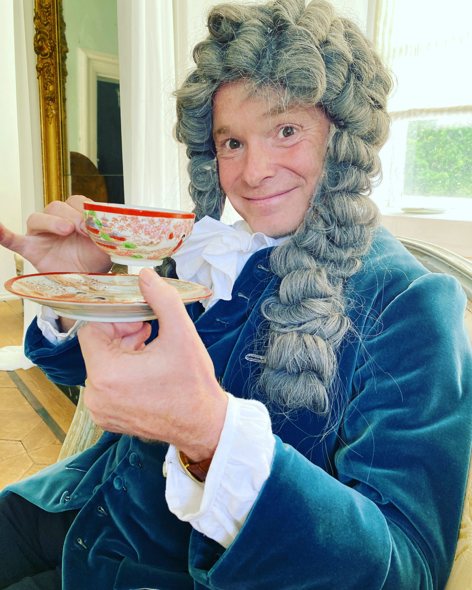 1700-tals middag med dans på slottet och med Peder Lamm