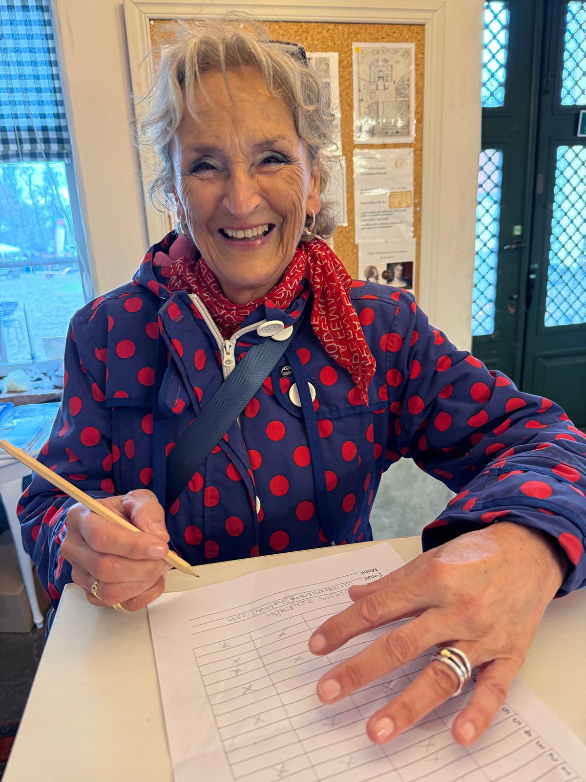 "Jag har nog fått 18 till 19 rätt", trodde Ulrika Renström när hon lämnade in sina svar efter Christina Pipers Kulturpromenad.